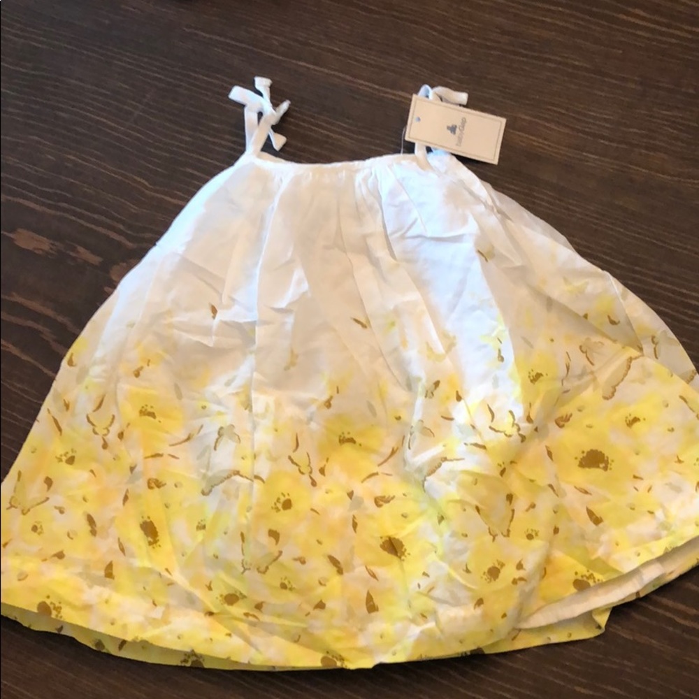 Baby gap yellow floral spring Easter sun dress